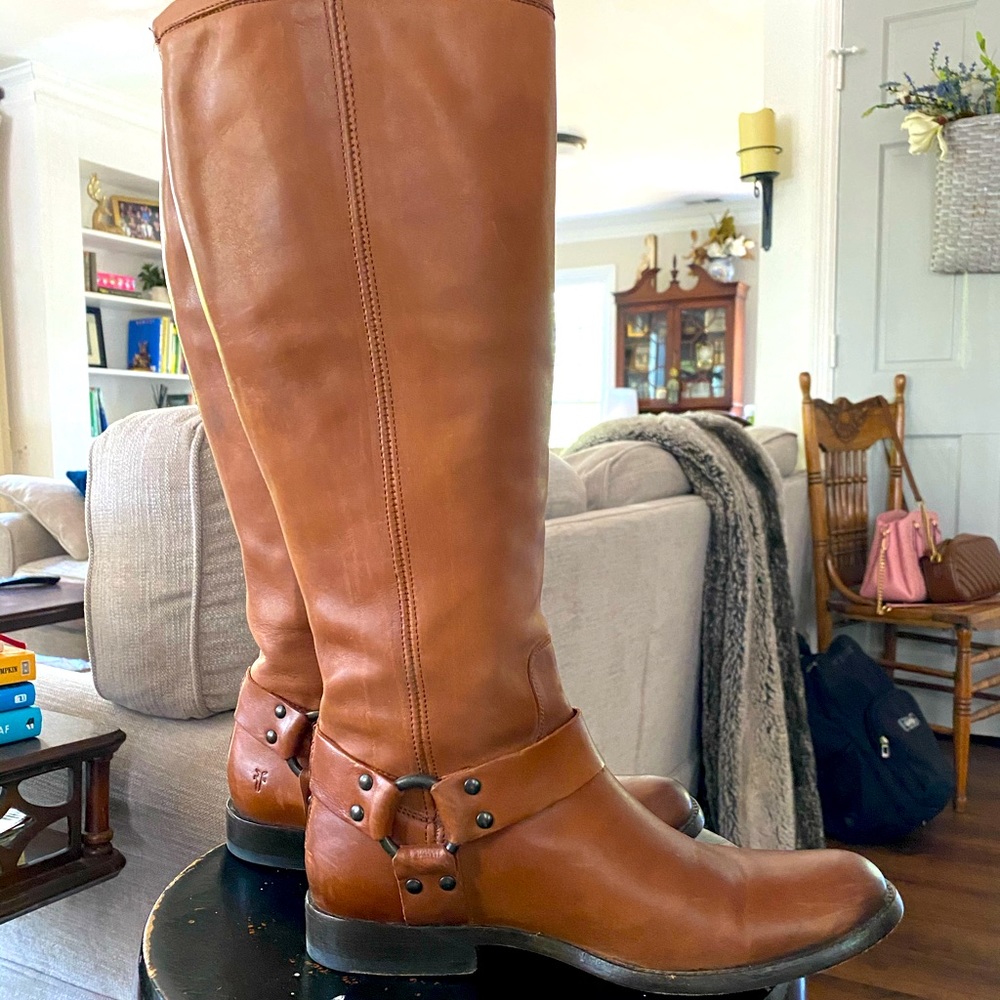Frye Riding Boots Wide Calf